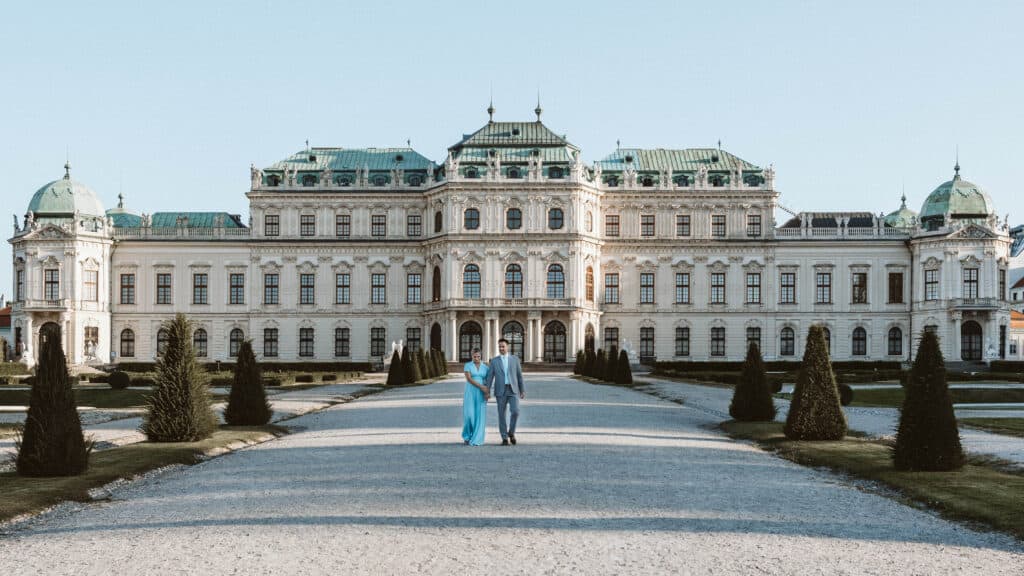 Paarshooting in Wien beim Schloss Belvedere