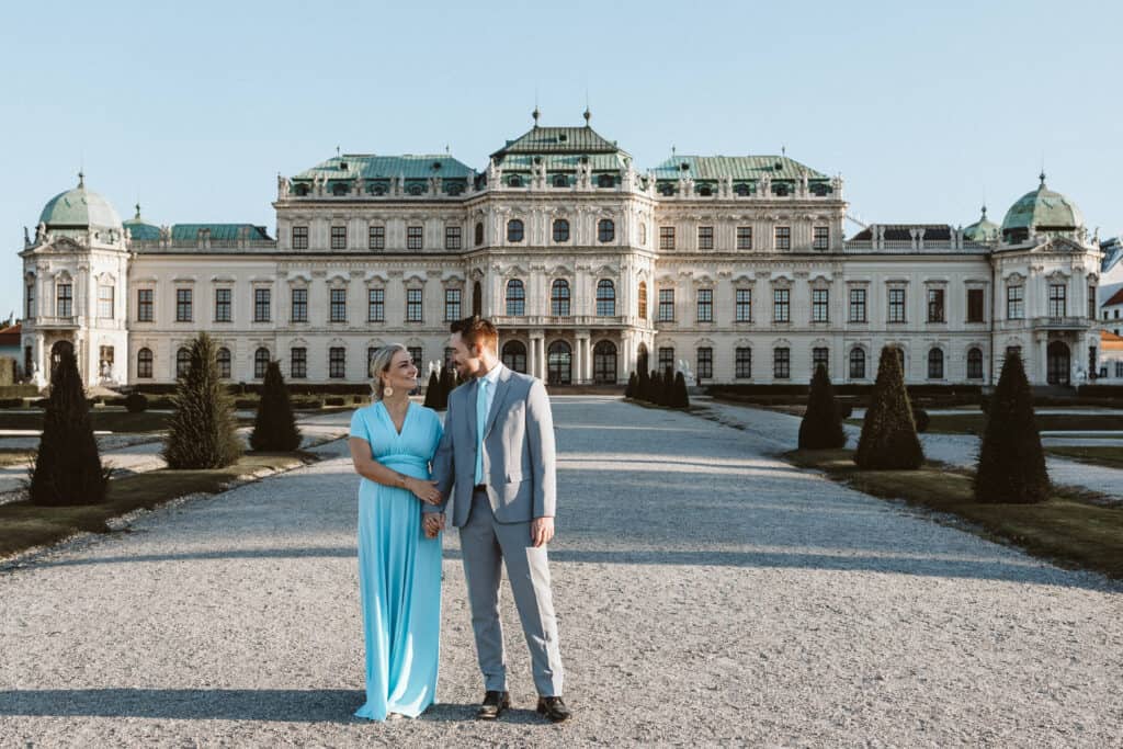 Paarshooting in Wien beim Schloss Belvedere