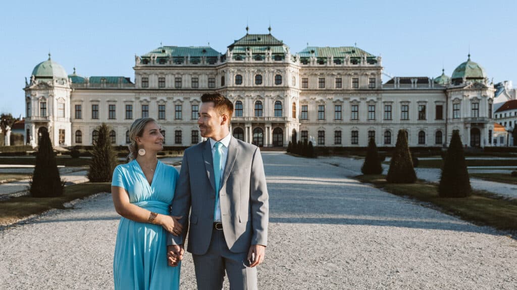 Paarshooting in Wien beim Schloss Belvedere