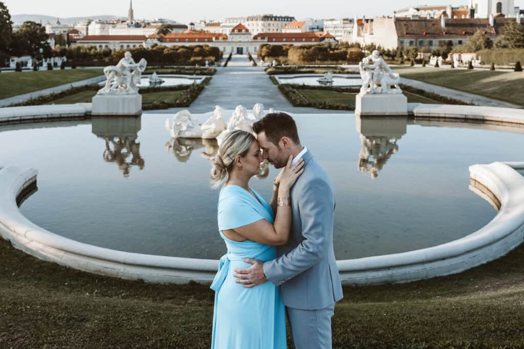 Paarshooting in Wien beim Schloss Belvedere