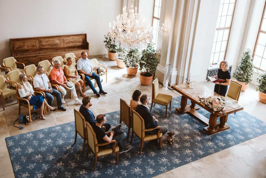 Hochzeitsreportage in Steyr in Schloss Lamberg