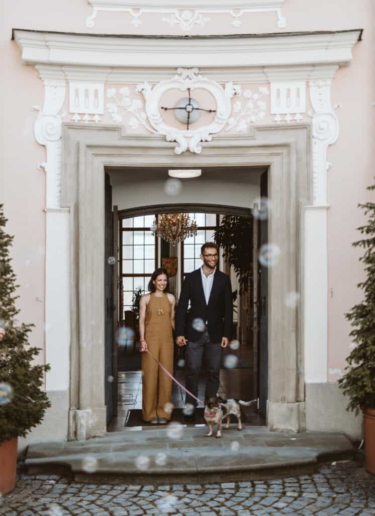 Hochzeitsreportage in Steyr in Schloss Lamberg