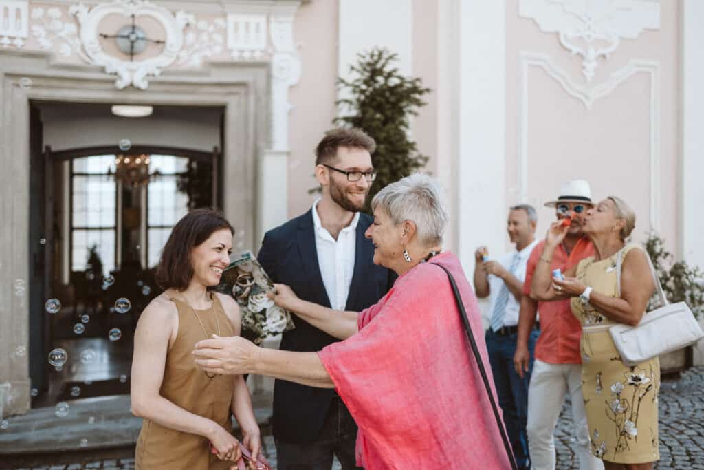 Hochzeitsreportage in Steyr in Schloss Lamberg